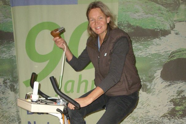 Helene auf dem Energieradl