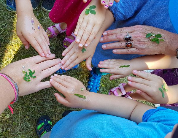 Pflanzen-Tattoos. Foto Cornelia Schlosser